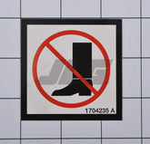 1704235 Decal No Step (Vinyl) | JLG